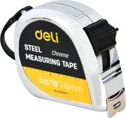DELI STEEL TAPE MEASURE 5M/16'X19MM SILVER EDL270005CY