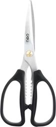 DELI STAINLESS STEEL SCISSORS 195MM BLACK EDL2613