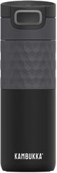 KAMBUKKA ΘΕΡΜΟΣ KAMBUKKA ETNA STAINLESS STEEL THERMOS 3-IN-1 SNAP-CLEAN 500ML BLACK