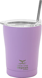 ESTIA 01-12090 COFFEE MUG SAVE THE AEGEAN 350ML ΠΟΤΗΡΙ ΘΕΡΜΟΣ ΜΕ ΚΑΛΑΜΑΚΙ LAVENDER PURPLE