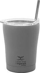 ESTIA ESTIA 01-12441 COFFEE MUG SAVE THE AEGEAN 350ML ΠΟΤΗΡΙ ΘΕΡΜΟΣ ΜΕ ΚΑΛΑΜΑΚΙ FJORD GREY