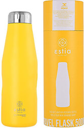 ESTIA 01-9007 TRAVEL FLASK SAVE THE AEGEAN ΜΠΟΥΚΑΛΙ ΘΕΡΜΟΣ PINEAPPLE YELLOW 500ML φωτογραφία