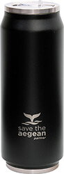 ESTIA 01-7843 COFFEE FLASK SAVE THE AEGEAN ΜΠΟΥΚΑΛΙ ΘΕΡΜΟΣ MIDNIGHT BLACK 500ML