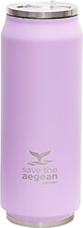 ESTIA ESTIA 01-8581 COFFEE FLASK SAVE THE AEGEAN ΜΠΟΥΚΑΛΙ ΘΕΡΜΟΣ PURPLE MATTE 500ML