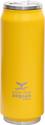 ESTIA ESTIA 01-10324 TRAVEL CUP SAVE THE AEGEAN ΠΟΤΗΡΙ ΘΕΡΜΟΣ ΜΕ ΚΑΛΑΜΑΚΙ BURNT YELLOW 500ML
