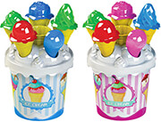 ΚΟΥΒΑΔΑΚΙ ΜΕ ΠΑΓΩΤΑ ΣΕΤ=11ΤΕΜ Φ17CM ΡΟΖ