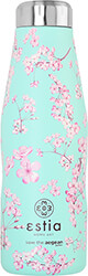 ESTIA 01-16685 TRAVEL FLASK SAVE THE AEGEAN ΜΠΟΥΚΑΛΙ ΘΕΡΜΟΣ BLOSSOM GREEN 500ML