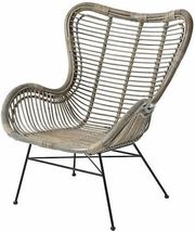 RATTAN ΚΑΡΕΚΛΑ ΜΕ ΣΙΔΕΡΕΝΙΟ ΠΛΑΙΣΙΟ 74X50X85EK