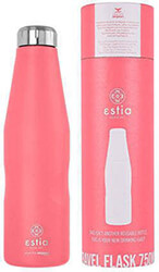 ESTIA ΘΕΡΜΟΣ TRAVEL FLASK SAVE THE AEGEAN 750ML FUSION CORAL 01-16586