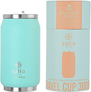 ESTIA ΘΕΡΜΟΣ TRAVEL CUP SAVE THE AEGEAN 300ML BERMUDA GREEN 01-16708