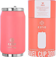 ESTIA ΘΕΡΜΟΣ TRAVEL CUP SAVE THE AEGEAN 300ML FUSION CORAL 01-16692
