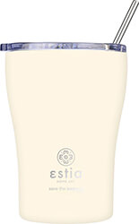 ESTIA ΘΕΡΜΟΣ COFFEE MUG SAVE THE AEGEAN 350ML LILY WHITE 01-23027