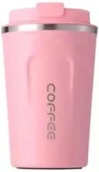 EASY COOKING COFFEE MUG ΑΝΟΞΕΙΔΩΤΟ ΑΤΣΑΛΙ ΜΕ ΔΙΠΛΟ ΤΟΙΧΩΜΑ 380ML ΡΟΖ