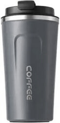 EASY COOKING COFFEE MUG ΑΝΟΞΕΙΔΩΤΟ ΑΤΣΑΛΙ ΜΕ ΔΙΠΛΟ ΤΟΙΧΩΜΑ 510ML ΓΚΡΙ