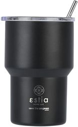 ESTIA ΘΕΡΜΟΣ MUG LITE SAVE THE AEGEAN 400ML MIDNIGHT BLACK 01-18443