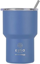 ESTIA ΘΕΡΜΟΣ MUG LITE SAVE THE AEGEAN 400ML DENIM BLUE 01-18450