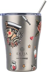 ESTIA COFFEE MUG STA 350ML OLD SCHOOL INK 01-31770