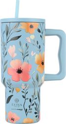ESTIA ΘΕΡΜΟΣ STRAW TUMBLER XL STA 900ML SKY GARDEN 01-32036