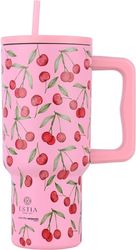 ESTIA ΘΕΡΜΟΣ STRAW TUMBLER XL STA 900ML CHERRY ROSE 01-32081