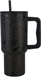 ESTIA ΘΕΡΜΟΣ STRAW TUMBLER XL STA 900ML NOIR ECHO 01-32098