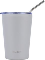 HOMELY ΘΕΡΜΟΣ MUG 400ML PEBBLE GRAY 01-32630
