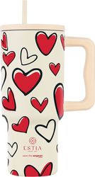 ESTIA STRAW TUMBLER XL STA 900ML RED VALENTINE 01-37734