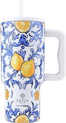 ESTIA STRAW TUMBLER XL STA 900ML AMALFI COAST 01-34832