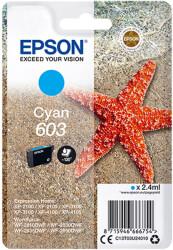 EPSON Μελάνι 603 Cyan C13T03U24010