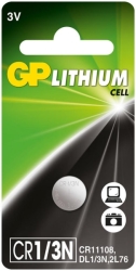 ΜΠΑΤΑΡΙΑ GP BUTTON CELLS LITHIUM CR-1 3N 3V GP DL1 3N