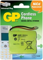 BATTERY FOR CORDLESS PHONE GP 3*AA 3.6V NIMH 650MAH GPT160