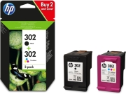 ΓΝΗΣΙΟ ΜΕΛΑΝΙ HEWLETT PACKARD NO 302 BLACK+TRI-COLOUR ΜΕ OEM:X4D37AE