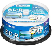 MAXELL BLU RAY BD-R 4X 25 GB FULL FACE PRINTABLE CAKEBOX 25PCS