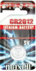 BUTTON CELL BATTERY LITHIUM MAXELL CR-2012 3V