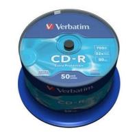 VERBATIM CD-R 80MIN 700MB EXTRA PROTECTION 52X CAKEBOX 50PCS