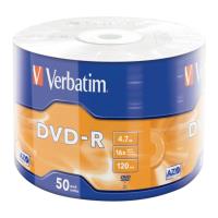 VERBATIM DVD-R 16X 4,7GB MATT SILVER WRAP 50PCS