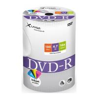 XLAYER DVD-R 4.7GB INKJET WHITE FULL SURFACE 16X SHRINK PACK 100PCS