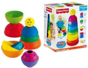 FISHER PRICE BRILLIANT BASICS STACK ROLL CUPS (W4472)