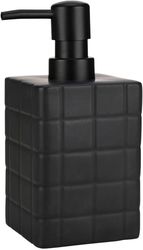 Σαπουνοθήκη Κεραμική Μαύρη 450ml-7,5×7,5×15εκ. Tiles Estia 02-27698 (Υλικό: Κεραμικό, Χρώμα: Μαύρο) – estia – 02-27698