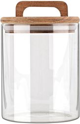 Δοχείο Αποθήκευσης Γυάλινο Allure 650ml-10x10x14,8εκ. Estia 01-17477 (Υλικό: Γυαλί, Χρώμα: Διάφανο ) – estia – 01-17477