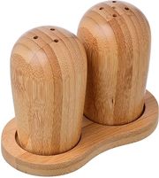 Αλατοπίπερο Σετ 2τμχ Bamboo Essentials Estia 11,1x6x8,5εκ. 01-14605 (Υλικό: Bamboo) – estia – 01-14605