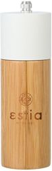 Μύλος Για Αλάτι-Πιπέρι Bamboo Λευκός Essentials 5x5x16εκ. Estia 01-19631 Υλικό: Κεραμικό, Χρώμα