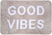 Ταπέτο Μπάνιου Microfiber Good Vibes Taupe 40×60εκ. Estia 02-28558 Ύφασμα: Microfiber, Χρώμα