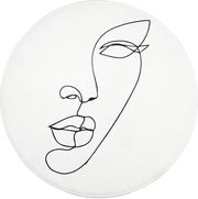 Ταπέτο Μπάνιου Αντιολισθητικό Λευκό Line Art Estia 80×80εκ. 02-18092 (Χρώμα: Λευκό) – estia – 02-18092