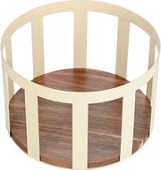 Φρουτιέρα Ξύλινη-Μεταλλική Ivory 24x1x24εκ. Allure Estia 01-24772 (Υλικό: Ξύλο, Χρώμα: Ιβουάρ) – estia – 01-24772