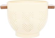 Σουρωτήρι Ζυμαρικών Ανοξείδωτο-Ξύλινες Λαβές Ivory 22x22x18εκ. Allure Estia 01-23850 Υλικό: Ξύλο, Χρώμα