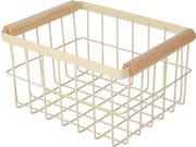 Καλάθι Οργάνωσης Μεταλλικό-Ξύλινο Ιβουάρ 24,5x18x13εκ. Allure Estia 01-24758 (Υλικό: Ξύλο, Χρώμα: Ιβουάρ) – estia – 01-24758
