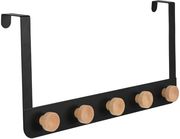 Κρεμάστρα Τοίχου 5 Θέσεων Μεταλλική Μαύρη Estia 20×2,5×40εκ. 02-18283 Υλικό: Μεταλλικό, Χρώμα