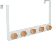 Κρεμάστρα Πόρτας 5 Θέσεων Μεταλλική Λευκή Estia 20×2,5×40εκ. 02-18290 Υλικό: Μεταλλικό, Χρώμα