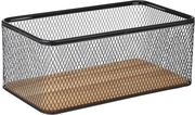 Καλάθι Οργάνωσης Ξύλινο-Μεταλλικό Μαύρο 30,5×16,5×12,5εκ. Wired Estia 02-27681 (Υλικό: Ξύλο, Χρώμα: Μαύρο) – estia – 02-27681