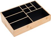 ESTIA ΘΗΚΗ ΟΡΓΑΝΩΣΗΣ ΚΑΛΛΥΝΤΙΚΩΝ BAMBOO 9 ΘΕΣΕΩΝ 33X21X9CM 02-13127